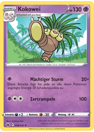 Kokowei #058/159 — Zenit der Könige