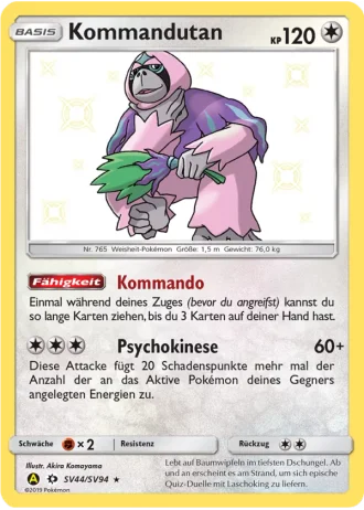 Kommandutan SV44 — Schillernde Schatzkammer (Verborgenes Schicksal)