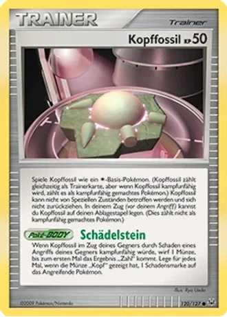 Kopffossil #120/127 — Platin