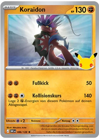 Koraidon #086/128 — 30 Jahre