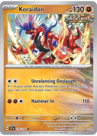Koraidon #116 — Surging Sparks