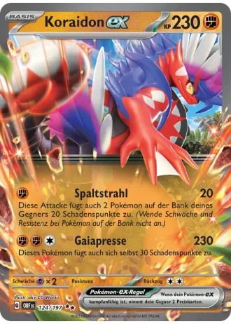 Koraidon ex #124/197 — Obsidianflammen