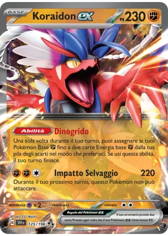 Koraidon ex #125 — Scarlatto e Violetto