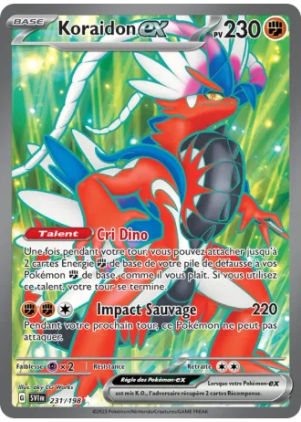 Koraidon ex #231/198 — Écarlate et Violet