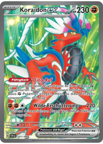 Koraidon ex #231 — Karmesin & Purpur