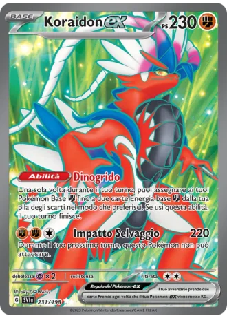 Koraidon ex #231 — Scarlatto e Violetto