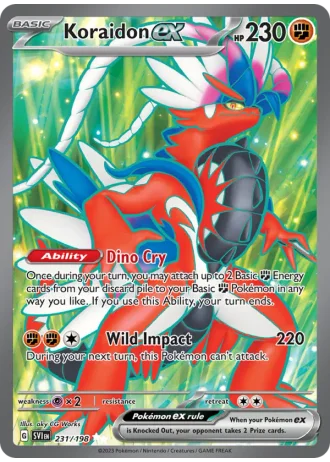 Koraidon ex #231 — Scarlet & Violet