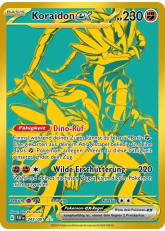 Koraidon ex #245/91 — Paldeas Schicksale