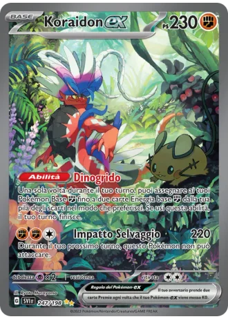Koraidon ex #247 — Scarlatto e Violetto