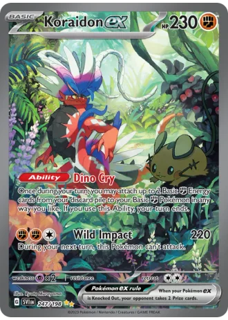 Koraidon ex #247 — Scarlet & Violet