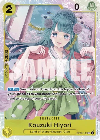 Kouzuki Hiyori (OP06-106) (Reprint) — One Piece The Best (PRB01)
