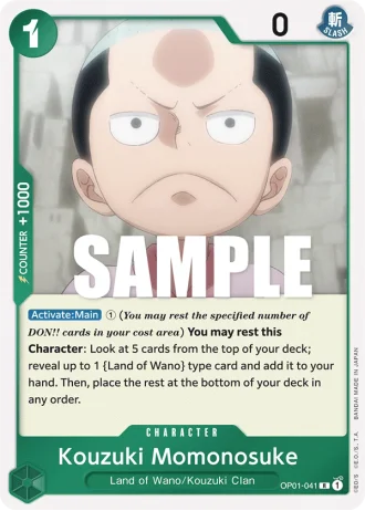 Kouzuki Momonosuke (OP01-041) — Romance Dawn (OP01)
