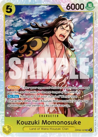 Kouzuki Momonosuke (OP06-107) (Reprint) — One Piece Card The Best Vol.2(PRB02)