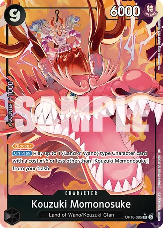 Kouzuki Momonosuke (OP16-085) (Alternative Art) — The Time of Battle (OP16)