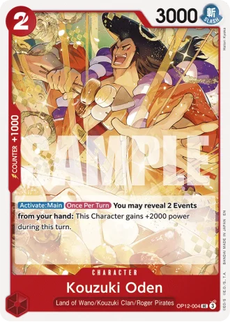 Kouzuki Oden (OP12-004) — Legacy of the Master (OP12)
