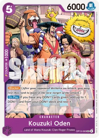 Kouzuki Oden (OP13-063) — Carrying on His Will (OP13)