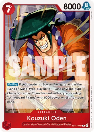 Kouzuki Oden (OP17-007) — The World's Strongest Warriors (OP17)