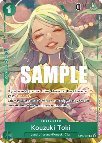 Kouzuki Toki (OP02-031) (Alternative Art) — Paramount War (OP02)