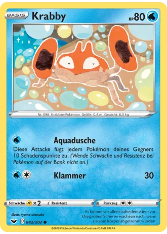 Krabby #42/202 — Schwert & Schild