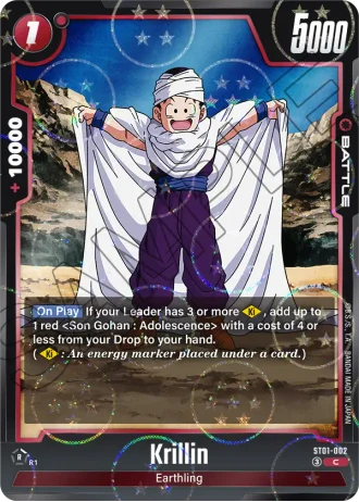 Krillin (Dragon Ball Pattern) ST01-002 — Story Booster 01 (ST01)