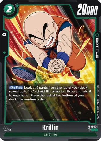 Krillin  FB02-074 — Blazing Aura (FB02)