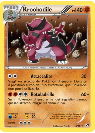 Krookodile #65/114 — Nero e Bianco