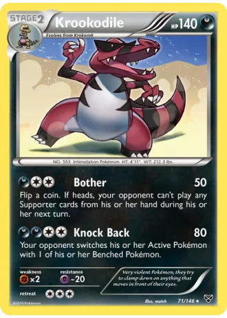 Krookodile #71/146 — XY