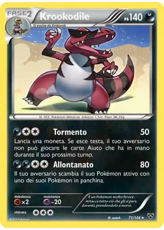Krookodile #71/146 — XY