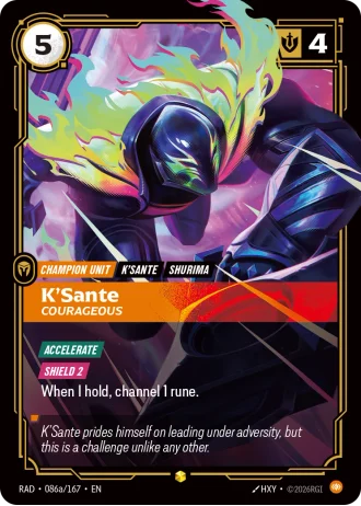 K'Sante, Courageous #086a/167 — Radiance
