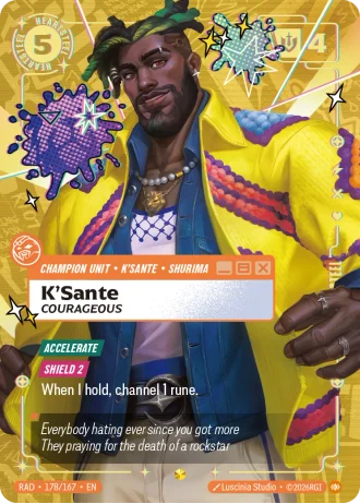 K'Sante, Courageous #178/167 — Radiance