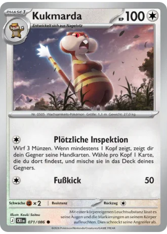 Kukmarda #071/86 — Wachsendes Chaos