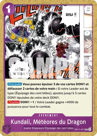 Kundali, Météores du Dragon (OP17-077) — Les Guerriers les Plus Puissants au Monde (OP17)