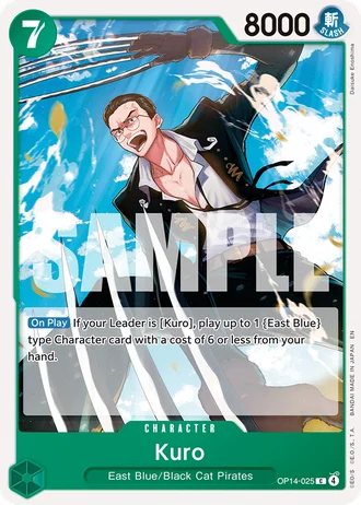 Kuro (OP14-025) — The Azure Sea's Seven (OP14-EB04)