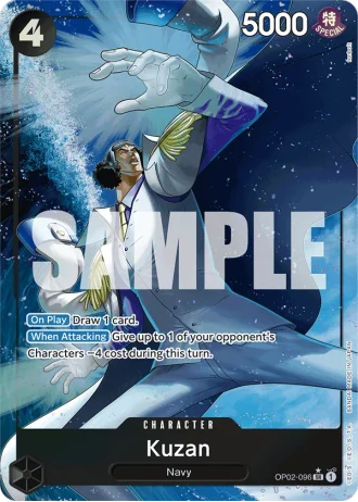 Kuzan (OP02-096) (Alternative Art) — One Piece The Best (PRB01)