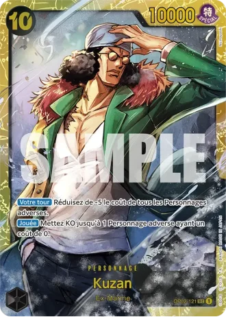 Kuzan (OP02-121) (Alternative Art) — ONE PIECE CARD THE BEST (PRB01)