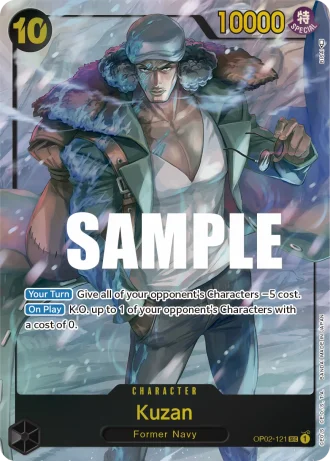 Kuzan (OP02-121) (Alternative Art) — Paramount War (OP02)
