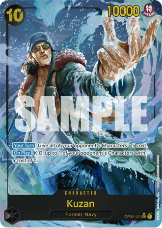 Kuzan (OP02-121) (Alternative Art) — One Piece The Best (PRB01)