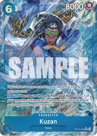 Kuzan (OP12-043) (Alternative Art) — Legacy of the Master (OP12)