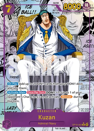 Kuzan (OP16-063) (Alternative Art 2) — The Time of Battle (OP16)
