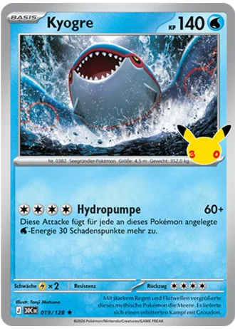 Kyogre #019 — 30 Jahre