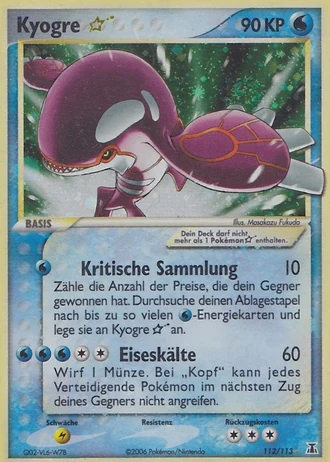 Kyogre * #112 — EX Delta Species
