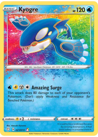 Kyogre #21 — Shining Fates