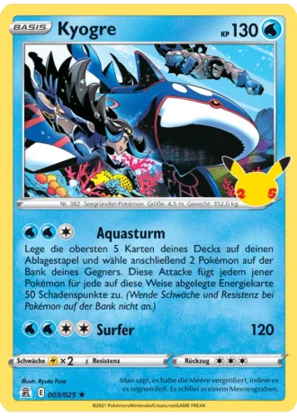 Kyogre #3 — Celebrations