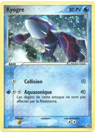 Kyogre #6 — EX Émeraude