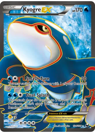 Kyogre EX #104 — Dark Explorers