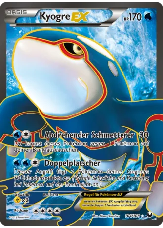 Kyogre EX #104 — Erforscher der Finsternis