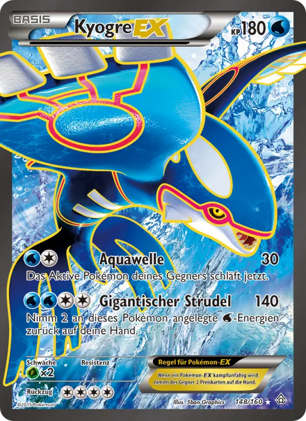 Kyogre EX #148 — Protoschock
