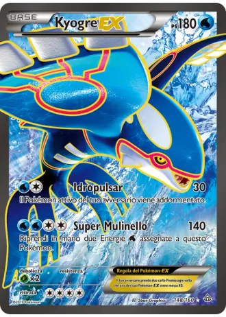 Kyogre EX #148 — Scontro Primordiale