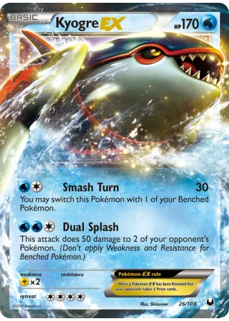 Kyogre EX #26 — Dark Explorers