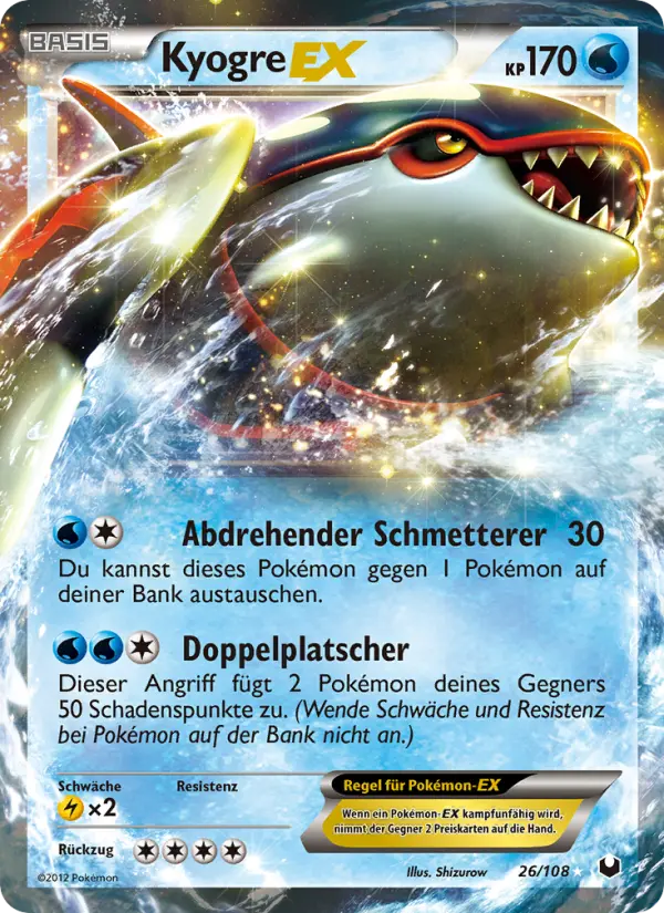 Kyogre EX #26 — Erforscher der Finsternis